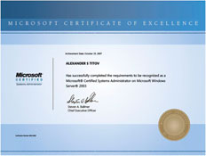 Microsoft Certified System Administrator